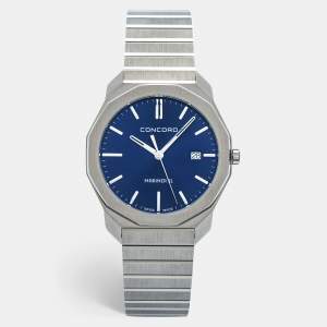 Concord Blue Stainless Steel Mariner SL 05.1.14.1176 Men's Wristwatch 40 mm