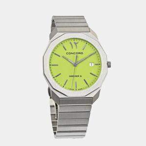 Concord Green Stainless Steel Mariner 0320550 Quartz Men's Wristwatch 40 mm