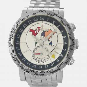 Pre Owned Corum Admiral's Cup 983.201.20 Automatic White Stainless Steel Men's Wristwatch
