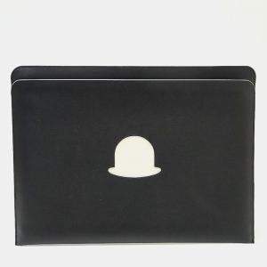 Delvaux Black Leather Clutch