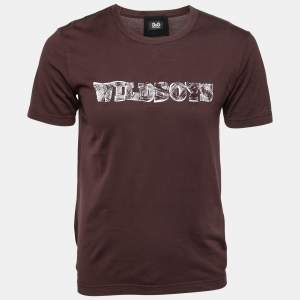 D&G Burdungy Embroidered Cotton T-Shirt M