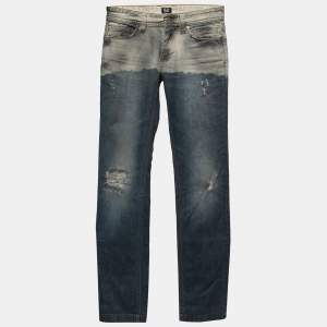 D&G Two Tone Denim Distressed Audacious Jeans S