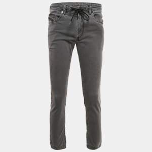 Diesel Dark Grey Distressed Denim Thommer CBB-NE Sweat Jeans M Waist 32"