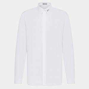 Dior Homme White Poplin Long Sleeve Shirt S