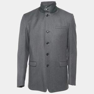 Dior Home Grey Cashmere Felt Coat L