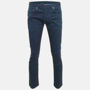 Dior Homme Blue Cotton Drill Straight Leg Jeans L Waist 33"
