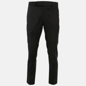 Dior Homme Black Wool Formal Trousers M