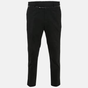 Dior Homme Black Wool Formal Trousers M