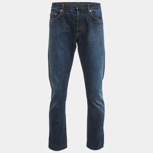 Dior Homme Dark Blue Washed Denim Jeans L Waist 34"