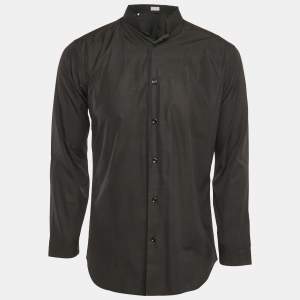 Dior Homme Black Cotton Button Front Shirt L