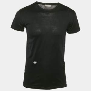 Dior Homme Black Jersey Crewneck T-Shirt XS