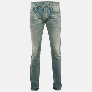 Dior Home Blue Faded Denim Jeans L Waist 33"