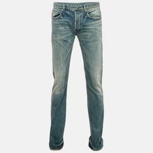 Dior Homme Blue Faded Denim Regular Fit Jeans L Waist 33"