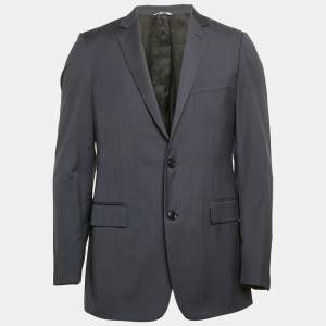 Dior Homme Navy Blue Wool Single Breasted Blazer M