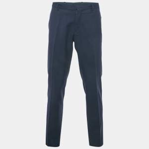 مملوكة مسبقًا Dior Homme Blue Wool Formal Trousers L