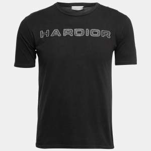 Dior Homme Black Cotton Hardior Crewneck T-Shirt XXS