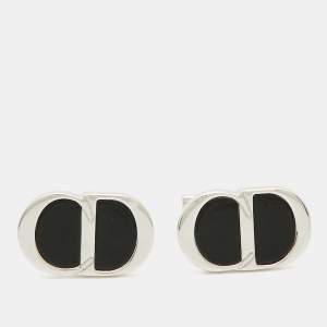 Dior CD Icon Resin Sterling Silver Cufflinks