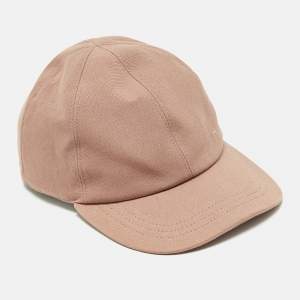 Pre Owned Dior Homme Pink Canvas Logo Embroidered Baseball Cap L