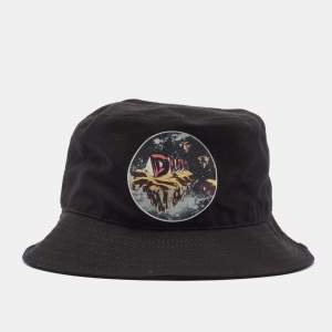 Dior Homme Black Cotton Dune Bucket Hat S