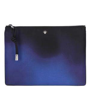 Dior Blue Canvas Ombre Clutch