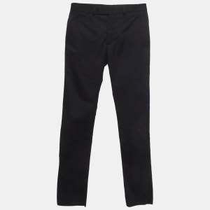 مملوكة مسبقًا Dior Homme Uniforme Navy Blue Twill Regular Fit Pants S