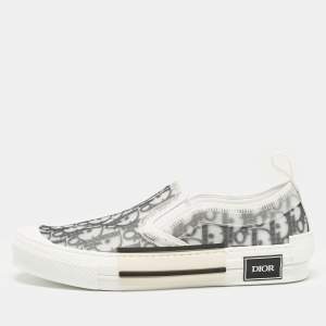 Dior Green/White Mesh and PVC B23 Sneakers Size 41