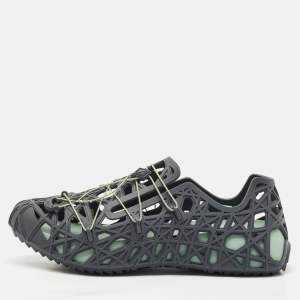 Dior Grey Cannage Rubber Wrap Sneakers Size 45