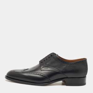 Dior Black Brogue Leather Lace Up Derby Size 43.5