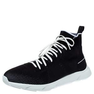 Dior Black Knit B21 Socks Hi Top Sneakers Size 45