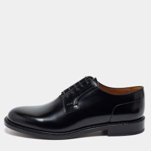 Dior Black Leather Lace Up Derby Size 44.5
