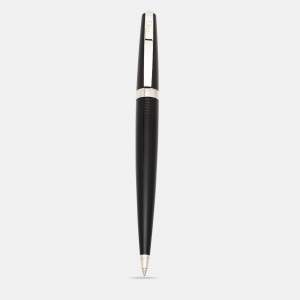 Dior Black Lacquer Silver Tone Ball Point Pen