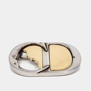Pre Owned Dior Gold Silver Plated Brooch
