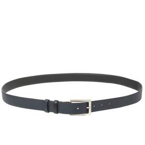 Dior Black/Blue Leather Reversible Belt 114CM