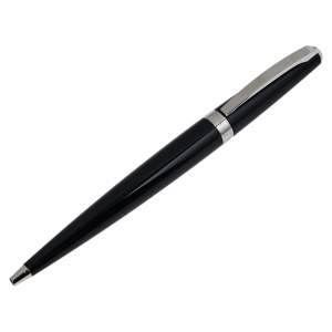 Dior Black Lacquer Silver Tone Ball Point Pen