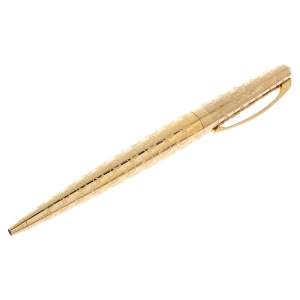 Dior Logo Etched Gold Tone Ballpoint Pen