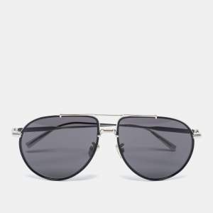Dior Silver Tone/ Smoke DiorBlackSuit AU Pilot Sunglasses
