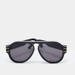 Dior Black / Grey DiorSignature A1U Pilot Sunglasses