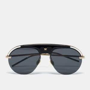 Dior Black 2M22k Diorevolution Avaitor Sunglasses