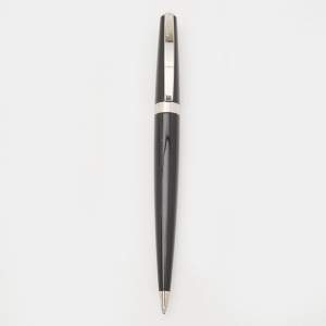 Dior Black Lacquer Silver Tone Ballpoint Pen