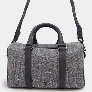 Dior Ruthenium Oblique Jacquard Lingot 26  Bag