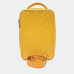 Dior Yellow Leather Oblique World Tour Slingback