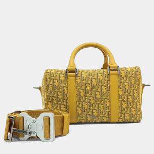 Pre Owned Dior Yellow Coated Canvas and Leather Ringo 26