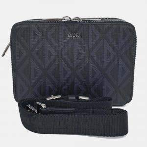 Pre Owned Dior Black PVC Messenger Crossbody Bag