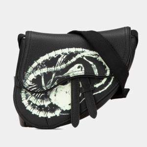 مملوكة مسبقًا حقيبة الكتف صبار جاك ترافس سكوت سرج جلد سوداء كريستيان ديور ديور