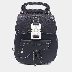 مملوكة مسبقًا حقيبة كتف صغيرة ديور جلد أسود جالوب ميني سيلينجباك