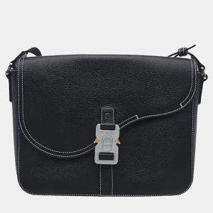 Pre Owned Christian Dior Saddle Flap Strap Bag Medium