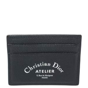 Dior Blue Leather Card Holder