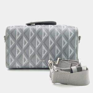 Dior Grey CD Canvas Lingot Crossbody Bag