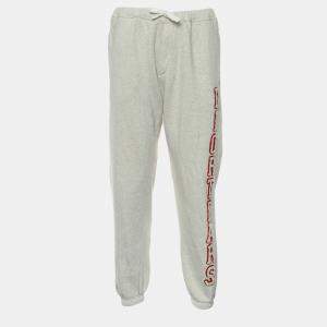 مملوكة مسبقًا بنطلون رياضي باتش بشعار دينيم تيرز ديور خريف/شتاء 2023 مقاس كبير - لارج