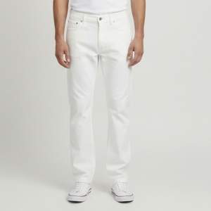 Pre Owned Christian Dior Homme White Denim Regular Fit Jeans M/Waist 32"